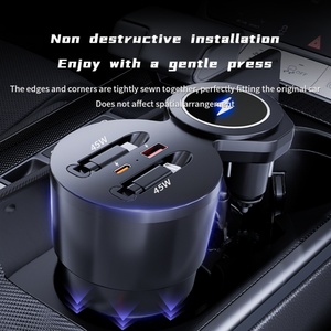 Station de charge rapide sans fil et filaire pour voiture, adaptée aux Audi A6/A7/A7L, modification et mise à niveau de la voiture, 2019-2026 - Product Image 5