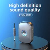 Émetteur Récepteur Bluetooth 5.3 2 en 1, Adaptateur Audio Sans Fil AUX 3.5mm pour Autoradio, Musique et Casque Mains Libres