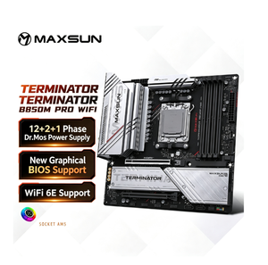 Placa Base MAXSUN TERMINATOR B850M PRO WIFI, Socket AM5, 12+2+1 Fases, <span class=keywords><strong>Dr</strong></span>.Mos Power, WiFi 6E, MATX, DDR5, PCIe 5.0, para PC de Escritorio - Product Image 1