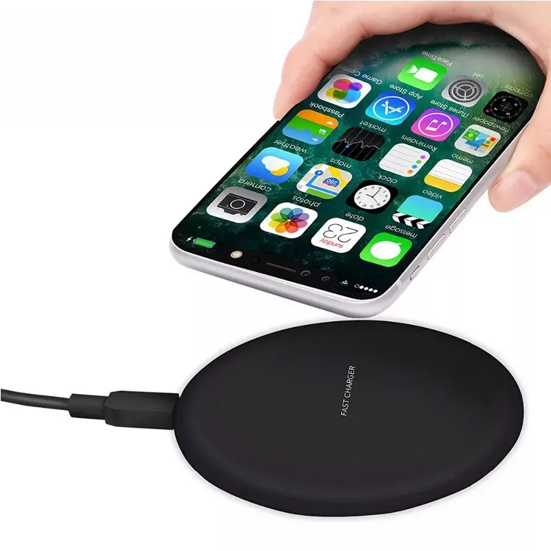Wireless Charger Base for iPhone XR XS Max 8 Plus Quick Wireless Charging Pad for Samsung Galaxy S6 S8 Note 8 9