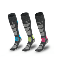 Chaussettes de Ski en laine mérinos, respirantes, pour le sport en plein air, absorbe la sueur