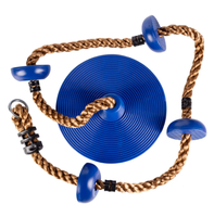 Balançoire d'escalade extérieure en nylon pour enfants avec plates-formes en plastique et échelle de corde pour rampes et échelles pour enfants