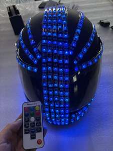 Helm LED Cahaya Modern Phantom bertopeng Punk remaja Halloween Natal Tahun Baru pesta Thanksgiving pesanan Minimum Hari Valentine - Product Image 2