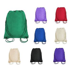 Sac à dos fourre-tout personnalisé de haute qualité en polypropylène non tissé 100 % recyclable avec cordon de serrage pour chaussures - Product Image 1