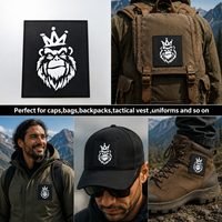 Patch en caoutchouc PVC personnalisé, logo en caoutchouc moulé 3D, support Velcro de haute qualité, patch de vêtement personnalisé pour activités tactiques en extérieur