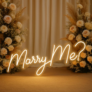 Letrero de Neón Personalizado con la Frase '¿Te Casas Conmigo?', Luz LED de Neón, <span class=keywords><strong>Letras</strong></span> de Neón, Bienvenidos a Nuestra Boda, <span class=keywords><strong>Cumpleaños</strong></span> - Product Image 2