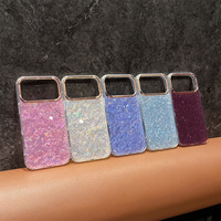 Coque de téléphone élégante à motif coquillage brillant et pailleté pour iPhone 18 17 Pro Max 16 15 14