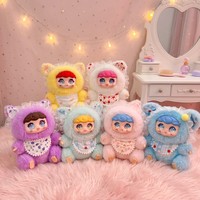 Gantungan Kunci Boneka Vinyl Mini Blind Box Bentuk Bola, Liontin Tas
