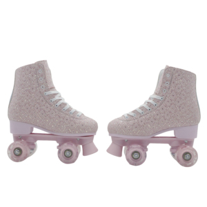 Chaussures de roller 2-en-1 ajustables pour adultes avec protection et paillettes - Product Image 5
