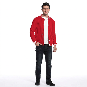 Veste universitaire pour hommes avec logo personnalisé fabricant OEM manches longues 100% coton respirant hiver veste de baseball universitaire - Product Image 1