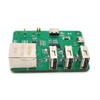 Hub USB Ethernet Teknologi Fly Tech Baru untuk Papan Raspberry Pi Zero/W/2W 5V