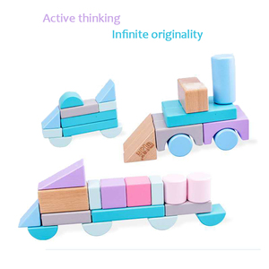 75 Pieces High Quality Kids DIY Building Blocks Set Custom Colorful Wooden Child Puzzle Car Sets Toys for Children - Product Image 3
