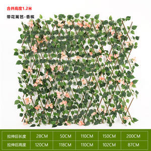 LL Vente en gros de clôtures de <span class=keywords><strong>jardin</strong></span> en bois simulé télescopiques pour la décoration de la maison et du <span class=keywords><strong>jardin</strong></span>, extensions de clôtures de fleurs et de plantes vertes artificielles - Product Image 4