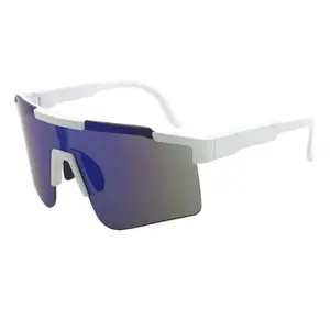 2023 maliyet-etkin bisiklet güneş gözlüğü açık bisiklet marka özel logo sürüş çalışan UV400 rüzgar geçirmez PC spor güneş gözlüğü