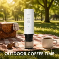 Machine à café portable à capsules 20 bars, 7800 mAh, expresso rechargeable, auto-chauffante, USB, réservoir de poudre 14g, pour voyage, camping, bureau