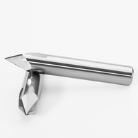 Fraise à chanfreiner CNC HRC55 non revêtue pour aluminium, emballage en boîte, ODM OEM