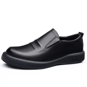 नई शैलियाँ थोक पुरुष स्लिप-ऑन वैक्स जूता चमड़ा व्यवसाय फ्लैट ड्रेस स्नीकर 38-44# उच्च गुणवत्ता वाले लोफर्स सस्ते कारखाने
