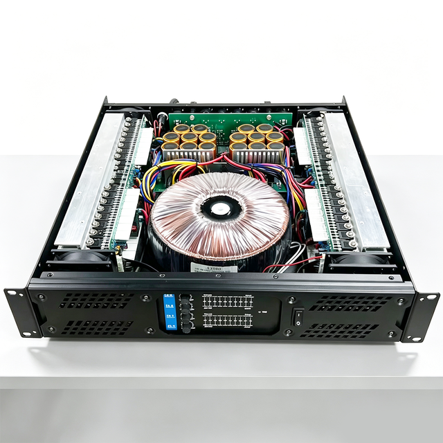 2U Rack Mount Class H 4 Channel800W Professional Power AmplifierHiFi Clear Sound Amp for Outdoor LiveStage Concert