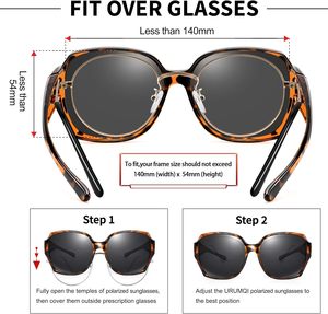 URUMQI Overglasses für Brillen träger Unisex UV400 Schutz Blendung Polarisierte Sonnenbrille Ultraleichter Voll rahmen nach Maß - Product Image 4