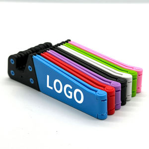 Custom Logo Printing <b>Cheap</b> Foldable Colorful V Shaped Desktop Cell Phone Stand Mobile Phone Holder for Promotional Gift - Product Image 6