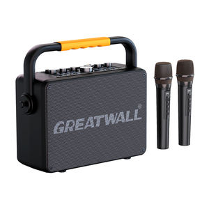 เครื่องคาราโอเกะกลางแจ้ง 100W พร้อมไมโครโฟนคู่ ลำโพงบลูทูธ เครื่องเล่นเพลงพกพาสำหรับงานปาร์ตี้และการร้องเพลง - Product Image 1
