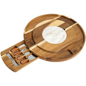 Planche à découper blanche Sublimation, pour viande et <span class=keywords><strong>fromage</strong></span>, <span class=keywords><strong>plateau</strong></span> en marbre, bois d'acacia, vente en gros - Product Image 1