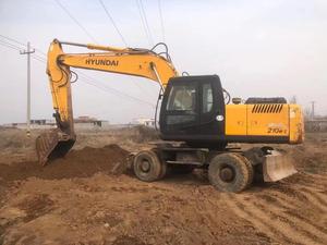 R210W-7ฮุนได21T ROBEX210รถขุดล้อมือสองพร้อมเครื่องยนต์ & ปั๊ม114Kw 210w-9 210w-7พลังงาน - Product Image 5