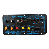 Carte mère audio D20 de qualité robuste avec cadre en fer noir, Bluetooth, USB, TF, double microphone, télécommande, amplificateur de puissance pour autoradio