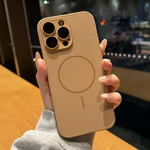 <span class=keywords><strong>Coque</strong></span> en <span class=keywords><strong>silicone</strong></span> liquide CHAOYIDIAN pour <span class=keywords><strong>iPhone</strong></span> 16 Plus 15 14 13 <span class=keywords><strong>12</strong></span> 11 16 <span class=keywords><strong>Pro</strong></span> Max, charge magnétique sans fil, <span class=keywords><strong>coque</strong></span> souple - Product Image 3
