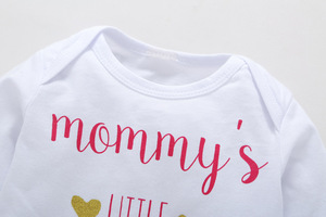 Ropa Infantil al por Mayor, Trajes de Algodón para Bebés Niñas de Corea con Lindos Pantalones de China - Product Image 3