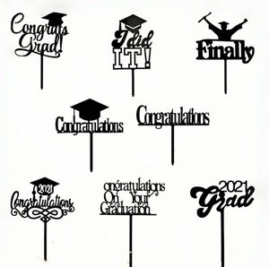 Vente chaude Just Do It Graduation Cake Topper Acrylique Happy Graduation Cake Decoration Party Supplies - Product Image 2