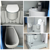 Toilettes portables écologiques HOPE en plastique, anti-UV, cabine en HDPE, réservoir de 350 L, garantie 5 ans, utilisation extérieure