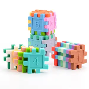 定制硅胶软积木儿童拼图其他婴儿玩具早教玩具建筑数学玩具儿童教育
