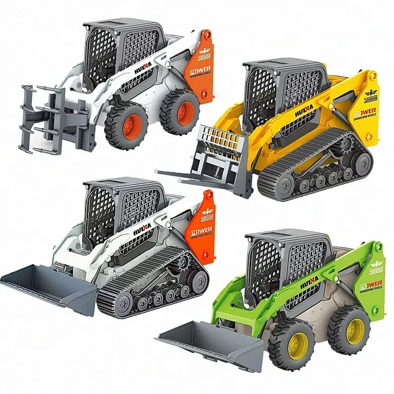 1:50 Huina 1705/1706/1707/1708 die-cast static timber grab bulldozer forklift engineering truck alloy construction vehicle model