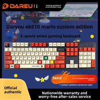 DAREU K810 Mechanical Keyboard Alloy Edition Wired /USB RGB Lighting 1000Hz Polling Full Size Gaming Keyboard Dareu