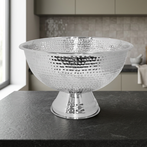 Stainless Steel Champagne <b>Beer</b> Custom Bar Wine <b>Chillers</b> Round Hammered Wine <b>Chiller</b> Wine Tub Champagne <b>Chiller</b> - Product Image 1