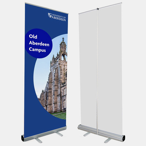 Banner de desplazamiento interior ecológico personalizado, banner de desplazamiento de una y doble cara, soporte de banner de desplazamiento retráctil de aluminio - Product Image 2
