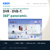 Layar Android Mobil KSOY 9 Inch Universal, Pemutar Android Mobil, Radio Mobil, Navigasi GPS, Bluetooth, WiFi