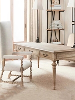 Bureau rétro français de luxe, simple, haut de gamme, à la mode, bureau d'ordinateur à trois dessins