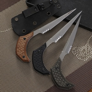 Cuchillo de Combate Basi y Abridor de Pastel de Té Pu'er, Hoja de Acero Inoxidable, Mango G10, Grado DIY, OEM Personalizable - Product Image 4