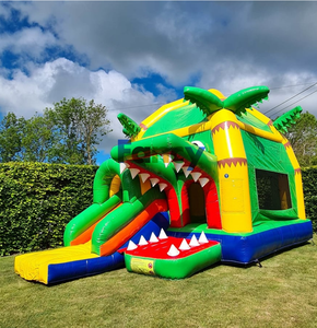 Glissière <span class=keywords><strong>gonflable</strong></span> de châteaux de saut de videurs chauds de fantaisie de la CE/glissière de ville de fête d'enfants/châteaux pleins d'entrain de houblon heureux pour extérieur en vente - Product Image 6