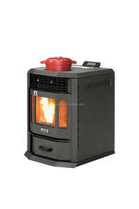 Poêle à granulés moderne avec foyer intégré, <span class=keywords><strong>petit</strong></span> poêle à granulés moderne avec télécommande, poêle à granulés bon marché de style européen - Product Image 1