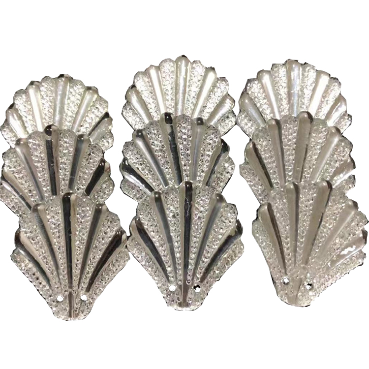 2021 блестящие и прочные веерообразные блестки со стразами в воде для одежды с хвостом русалки