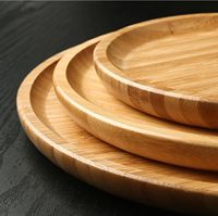 Assiette de table en bambou écologique moderne et durable, réutilisable, pour hôtels, restaurants, traiteurs, banquets et buffets (vente en gros)