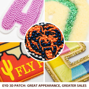 EYD Custom Designer DTF Heat Press Luxe Grappige Strijkbare PVC Rubber Siliconen Grappige Patches Hittetransfer voor T-shirts - Product Image 2