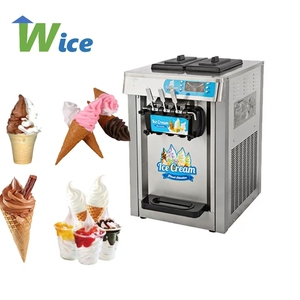 Machine à glace molle WICE Factory 2+1 saveurs mélangées, 2 conteneurs de 4L, prix abordable pour les restaurants rapide, les cafés, haute productivité - Product Image 5