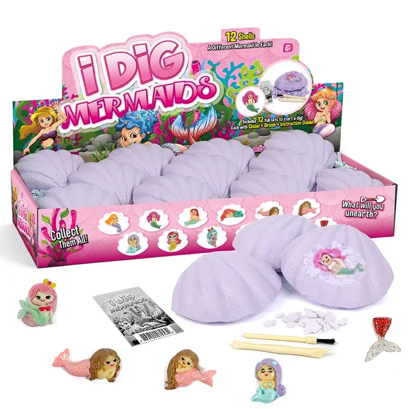 Magic Dig Kit Entdeckung Spielzeug Dig Einhorn Meerjungfrau Kit Spielzeug Great Party Supplies