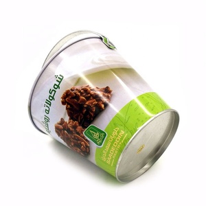 Small Chocolate Nut Packaging Metal <strong>Tin</strong> <strong>Bucket</strong> with Insert Lid and Metal Handle - Product Image 4