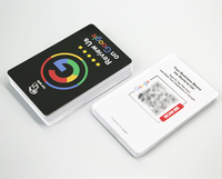 Carte NFC personnalisée pour avis sur les réseaux sociaux, compatible TikTok, pour entreprises et hôtels, avec fonction RFID pour cartes de membre