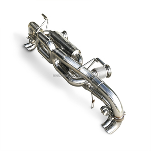Sistema di Scarico CatBack in Acciaio Inox con Valvola per Modelli <span class=keywords><strong>Audi</strong></span> <span class=keywords><strong>R8</strong></span> V10 5.2L 2008-2016, Include Tubo Centrale e Tubo di Scarico Posteriore - Product Image 2